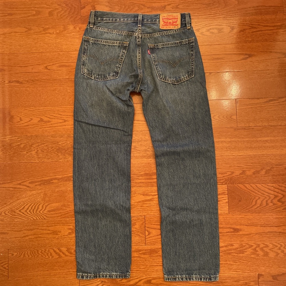 Levis 555 '96 Relaxed Fit Straight Leg Jeans Blue Denim Men's SZ W30 x L32